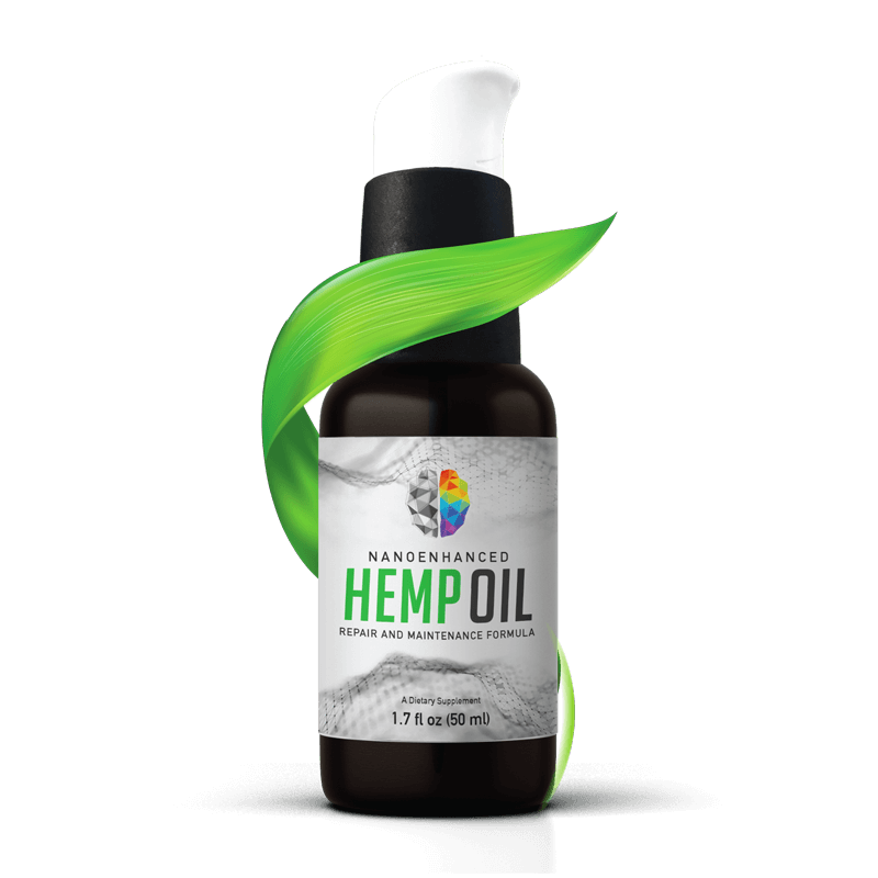 nano enhanced hemp oil container