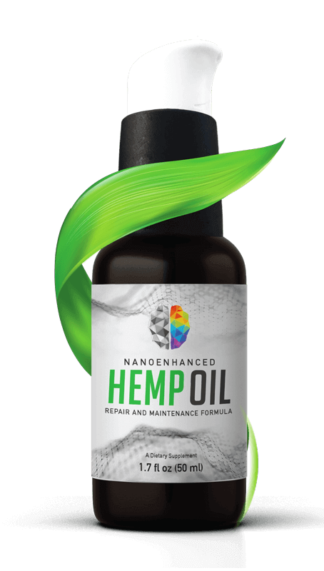 nano enhanced hemp oil container